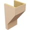 Ekena Millwork 9"W x 9"D x 18"H Wide Clemmons Rough Cedar Woodgrain TimberThane Corbel, Primed Tan CORUR09X09X18CLERCPR - alternate 5